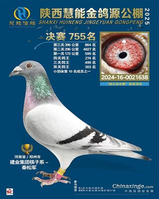 西安慧能金鸽源春棚决赛755名