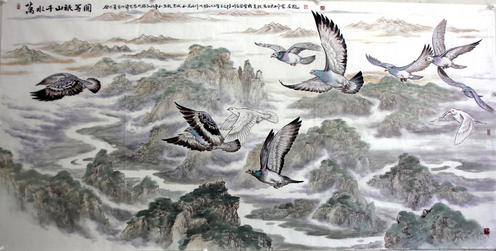 北京荣宝斋画院,著名画家向伟作品