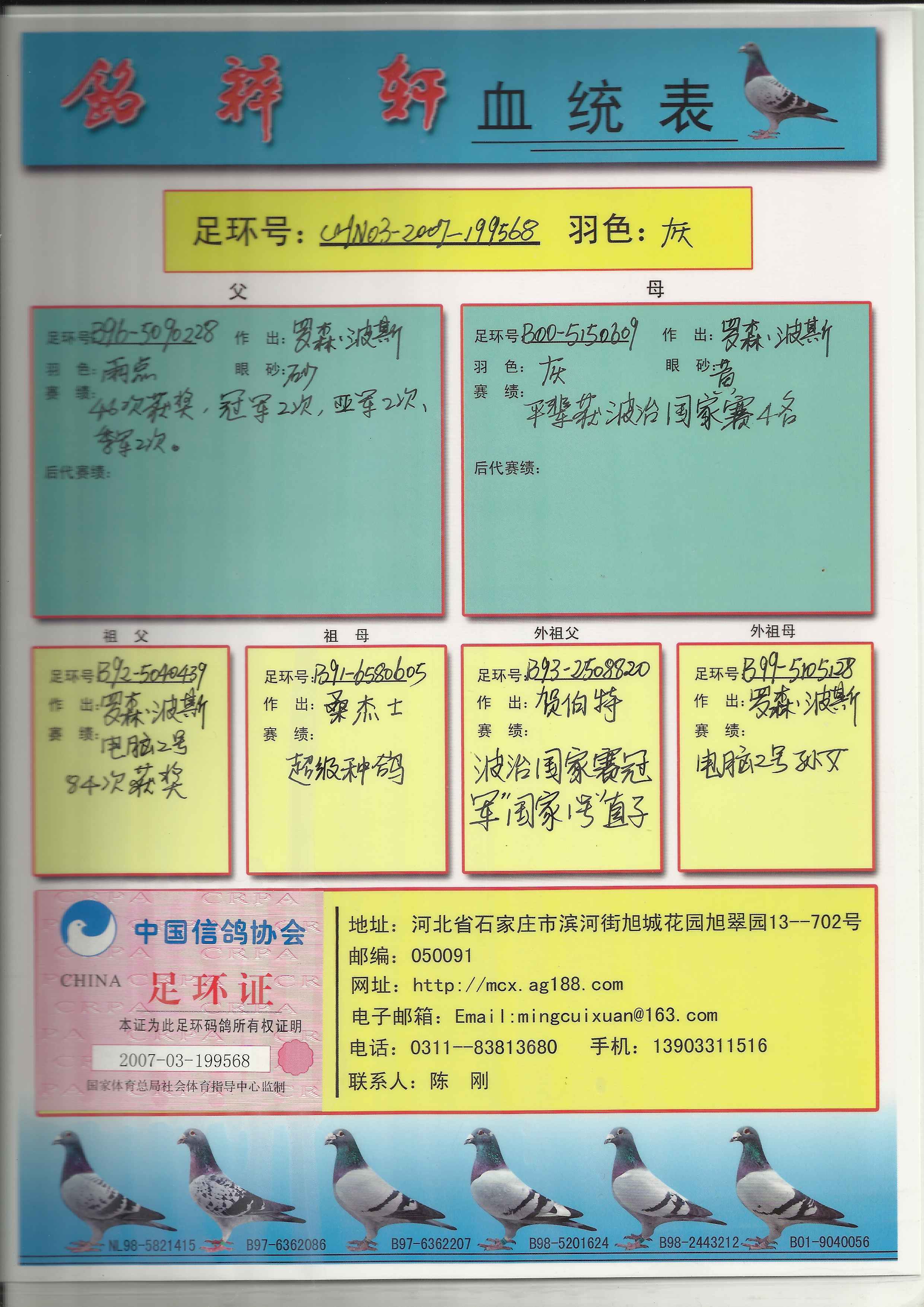 血統書