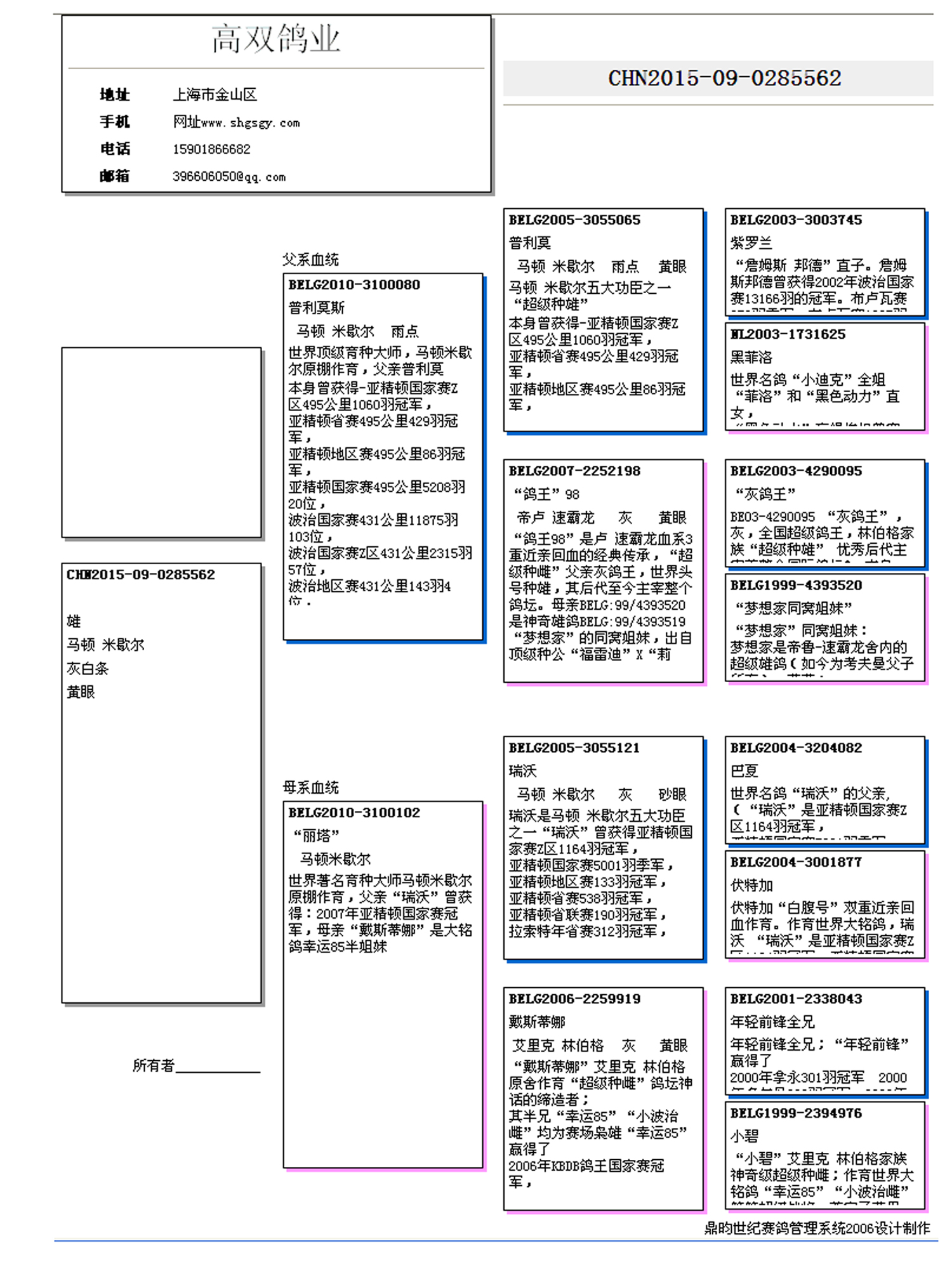 血統書