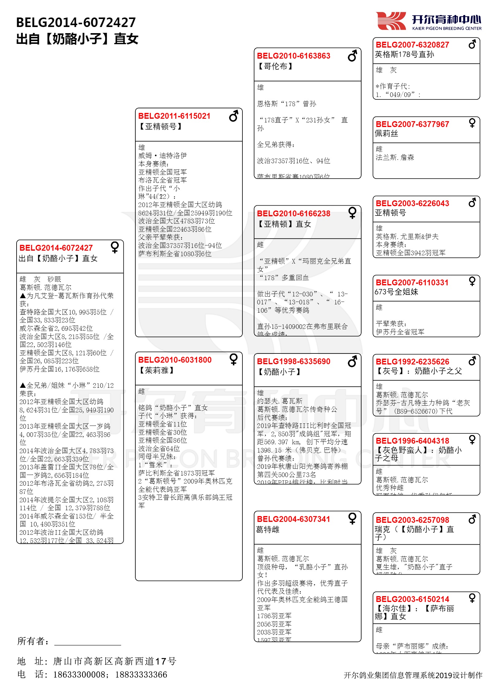 血统书