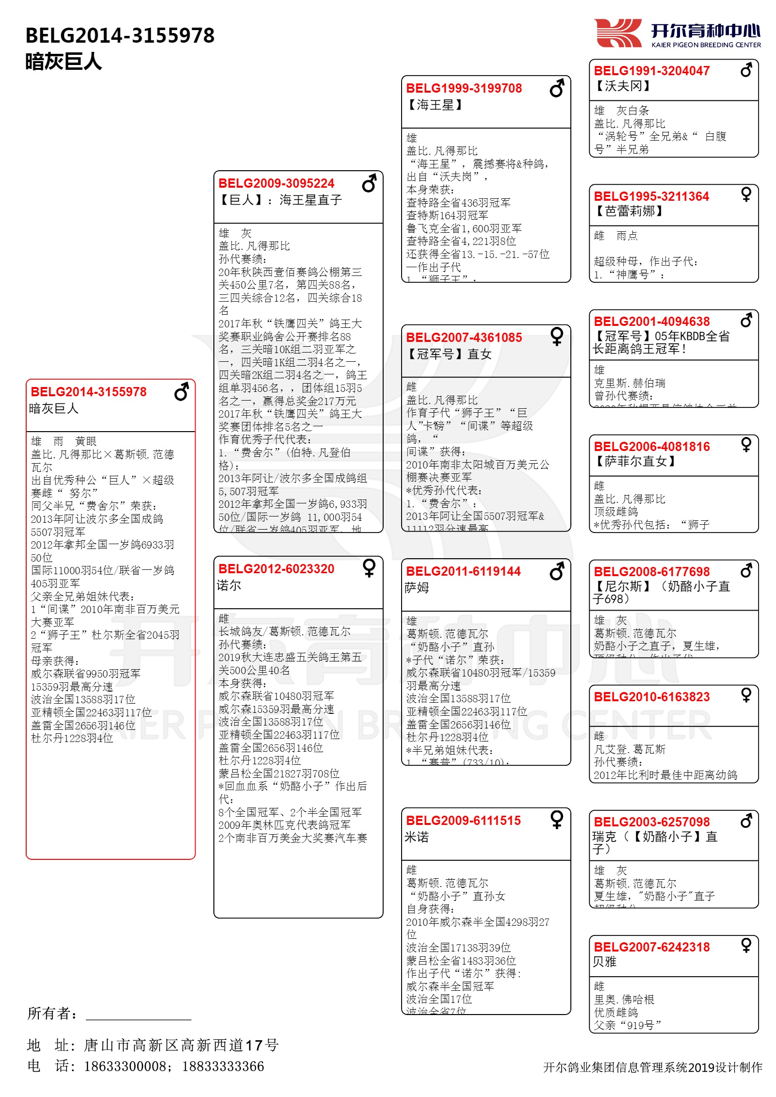 血統書